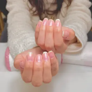 ネイル MAXKELLY正池 白フレンチ募集🕊️のネイルデザイン