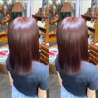 ミディアム カラー 💎ハイトーン/艶 カラー モエカ💎のヘアスタイル