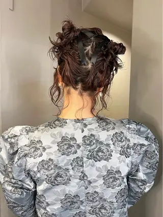 ミディアム カラー ヘアアレンジ 圧倒的デザイン力 店長🎨RENAのヘアスタイル