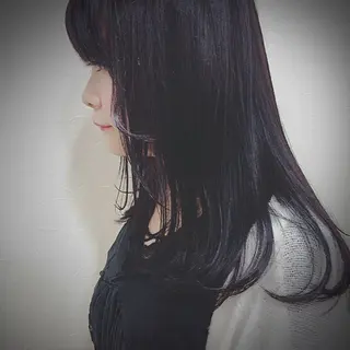 ロング カラー 奥野 紗弓のヘアスタイル