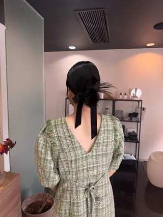 ヘアアレンジ ブリーチなしベー ジュ/tuburaのヘアスタイル