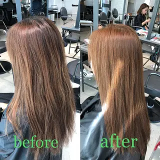 ロング カラー 韓国レイヤー×艶髪 ハイトーンRyukiのヘアスタイル