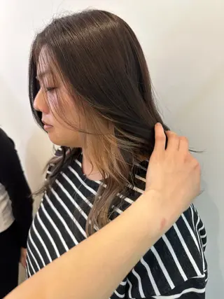 セミロング カラー レイヤー/ナチュラル 💐nao.のヘアスタイル