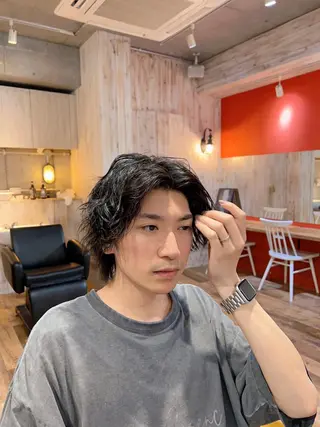 ミディアム パーマ 🎨デザイン🥇 美髪・艶髪　日暮千敬のヘアスタイル