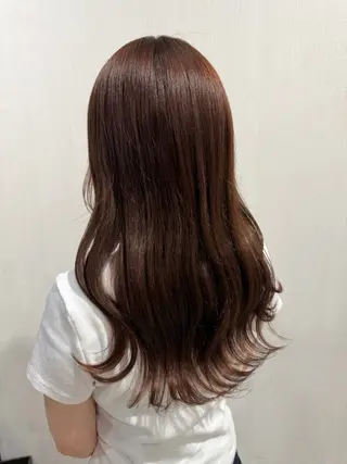 ミディアム ayumi / 郡山/暖色カラーのヘアスタイル