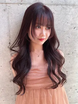 ロング 福岡縮毛矯正✨️ ストレート 向井和輝のヘアスタイル