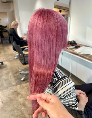 ミディアム カラー ✨艶ブリーチカラー ✨四ノ宮裕己のヘアスタイル