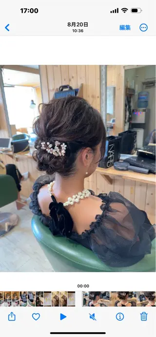 ヘアアレンジ ハイトーン belle ナホのヘアスタイル