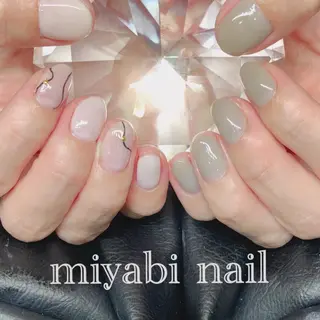 ネイル miyabi nail 桂川駅近くのネイルデザイン