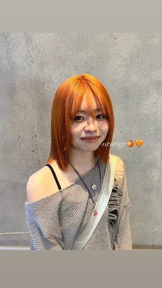 ミディアム カラー 韓国レイヤー kira🌛のヘアスタイル