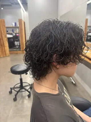 ミディアム パーマ メンズ メンズ支持率NO.1 マサキのヘアスタイル