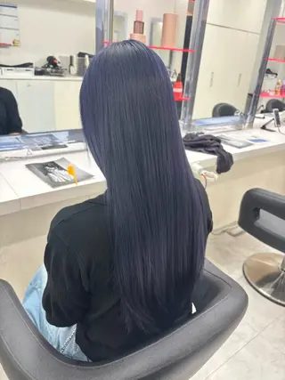 ロング カラー 大人っぽ韓国ヘア 寒色💙yuma💙のヘアスタイル