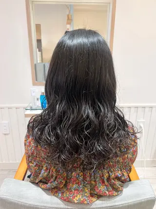 ロング パーマ パーマモデル 募集中🦢渡邉のヘアスタイル