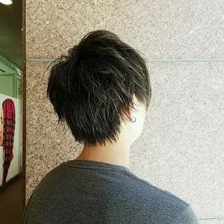 ショート メンズ 美谷添(ミヤゾエ) まどか大人ヘアサロンのヘアスタイル