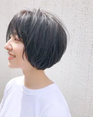 ショート カラー すきバサミを使わない カット✂️✨郡司泰之のヘアスタイル