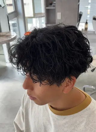 パーマ メンズ メンズ/パーマ/波巻 き/シャドウ/ケイゴのヘアスタイル
