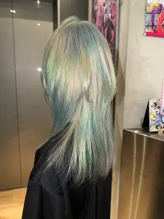 ロング 似合わせカット/ デザインカラー🦄のヘアスタイル