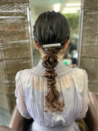 ロング ヘアアレンジ 沢田 瞳のヘアスタイル