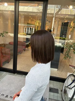 ミディアム 縮毛矯正/髪質改善 EARTH髙橋のヘアスタイル