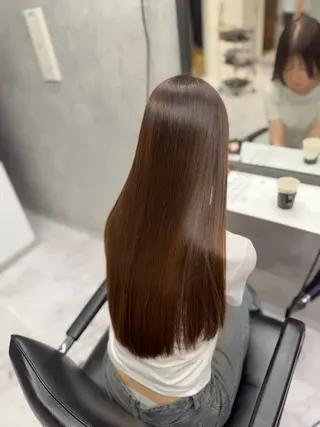 ミディアム カラー ヘアアレンジ メンズ キッズ 艶髪/髪質改善/縮毛 masae🌼のヘアスタイル