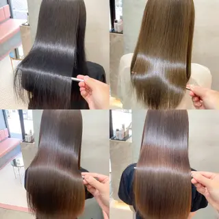 セミロング マンツーマン施術 山口つよしのヘアスタイル