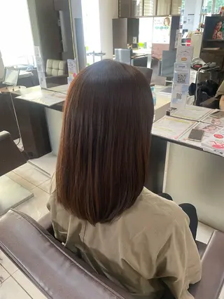 ミディアム カラー 🤎韓国ヘア ベージュ まゆか🤎のヘアスタイル