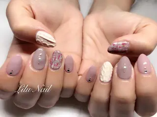 ネイル モチの良さ◉ フィルインネイル♡のネイルデザイン