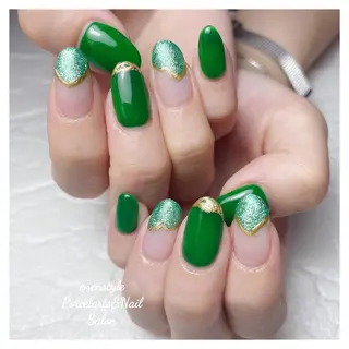 ミディアム ネイル 🐾enen style 🐾のネイルデザイン