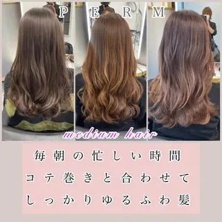 セミロング 左藤健人 デジタルパーマ/縮毛のヘアスタイル