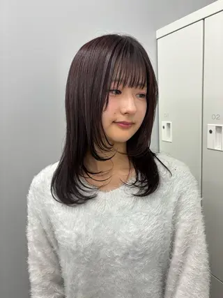 セミロング ROCCOeast りんな/ハイトーン♡のヘアスタイル