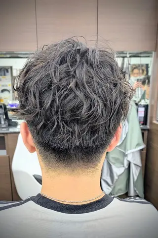 ショート パーマ 理容プラージュ燕三条 福井のヘアスタイル