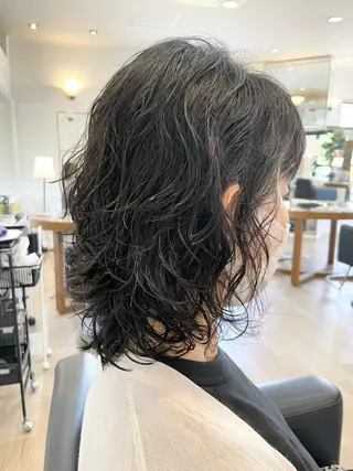 ミディアム 小酒井 智洋のヘアスタイル