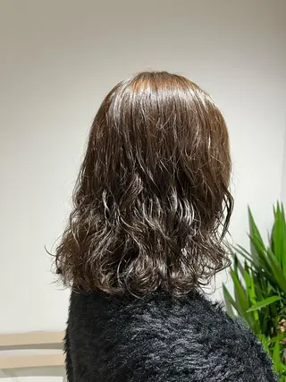 カラー パーマ 透明感ケアカラー/ レイヤー/ryokaのヘアスタイル