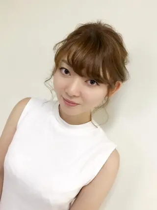 セミロング カラー パーマ ヘアアレンジ ネイル マツエク・マツパ 吉川 宙翔のヘアスタイル