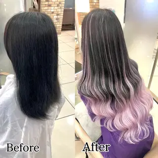 ヘアメ🎀ハイトーン 🩵エクステ🪄しほのヘアスタイル
