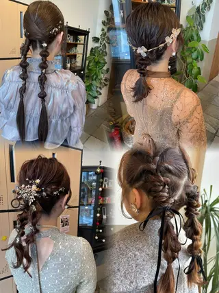 ヘアアレンジ ツヤ感カラー✨/ 顔周りカット西川絢音のヘアスタイル
