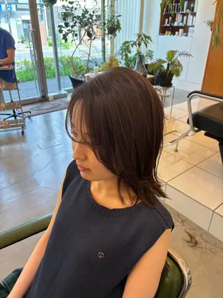 ミディアム 💐暖色カラー/ レイヤーりゅーき💐のヘアスタイル
