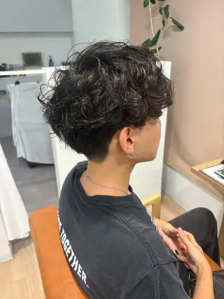 パーマ メンズ 【金山】カット モデル/小西 サラのヘアスタイル