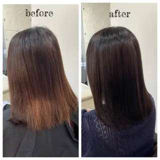 ミディアム カラー PutiLuca 浅川のヘアスタイル