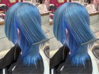 セミロング カラー 半田 陽菜のヘアスタイル