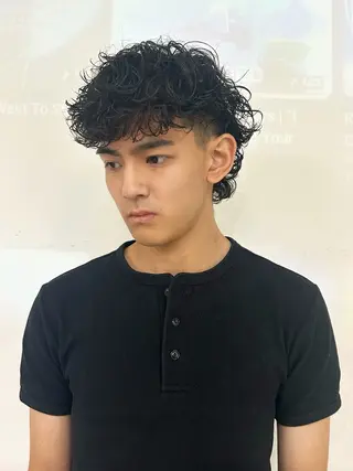 パーマ メンズ 海外風スタイル Gakutoのヘアスタイル