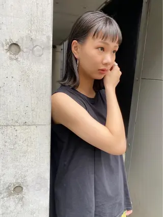 ミディアム カラー パーマ ヘアアレンジ メンズ キッズ ネイル マツエク・マツパ 🫧umu.🫧韓国 /レイヤーカットのヘアスタイル