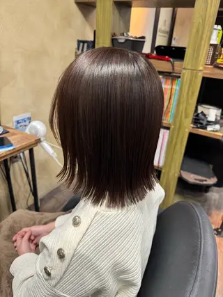 ミディアム 艶カラー🎀 YUUKAのヘアスタイル