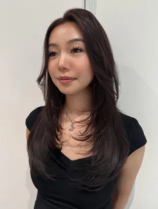 カラー 柔らかい透明感カラー 🎀maria🎀のヘアスタイル