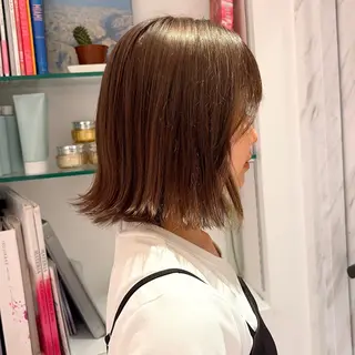 ミディアム カラー 🫯パーマ/艶カラー /似合わせ ヤギ🫯のヘアスタイル