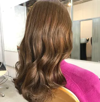 ミディアム カラー パーマ ヘアアレンジ メンズ キッズ ネイル マツエク・マツパ アイブロウ 艶髪育成サロン 京橋　shinのヘアスタイル