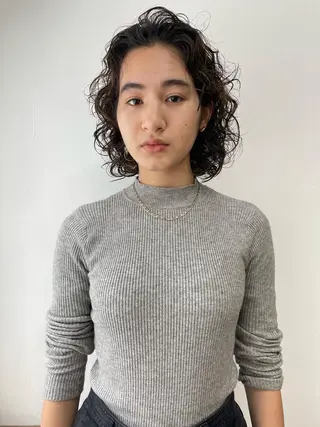 ショート パーマ 似合わせメンズカット /mizukiのヘアスタイル