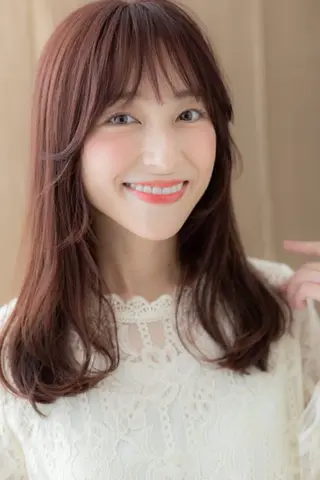 セミロング 阿部 雲母のヘアスタイル