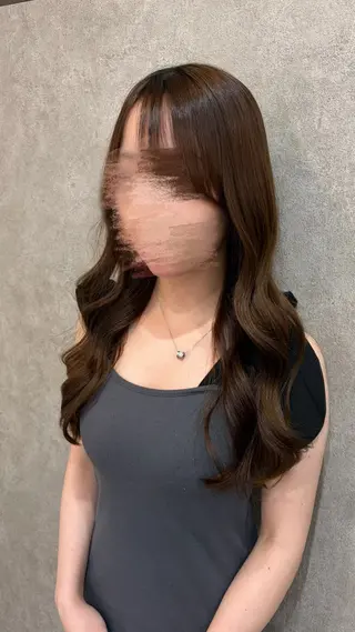 ロング カラー 🎀透明感カラー /ケアブリーチ🎀のヘアスタイル