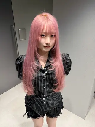 ロング カラー クドウ タイキのヘアスタイル